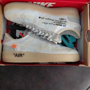 Off-White x Nike Air Force One Sneakers Sz.12